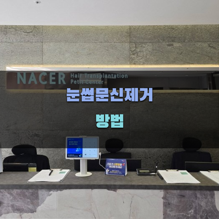눈썹문신제거 방법과 과정 안내